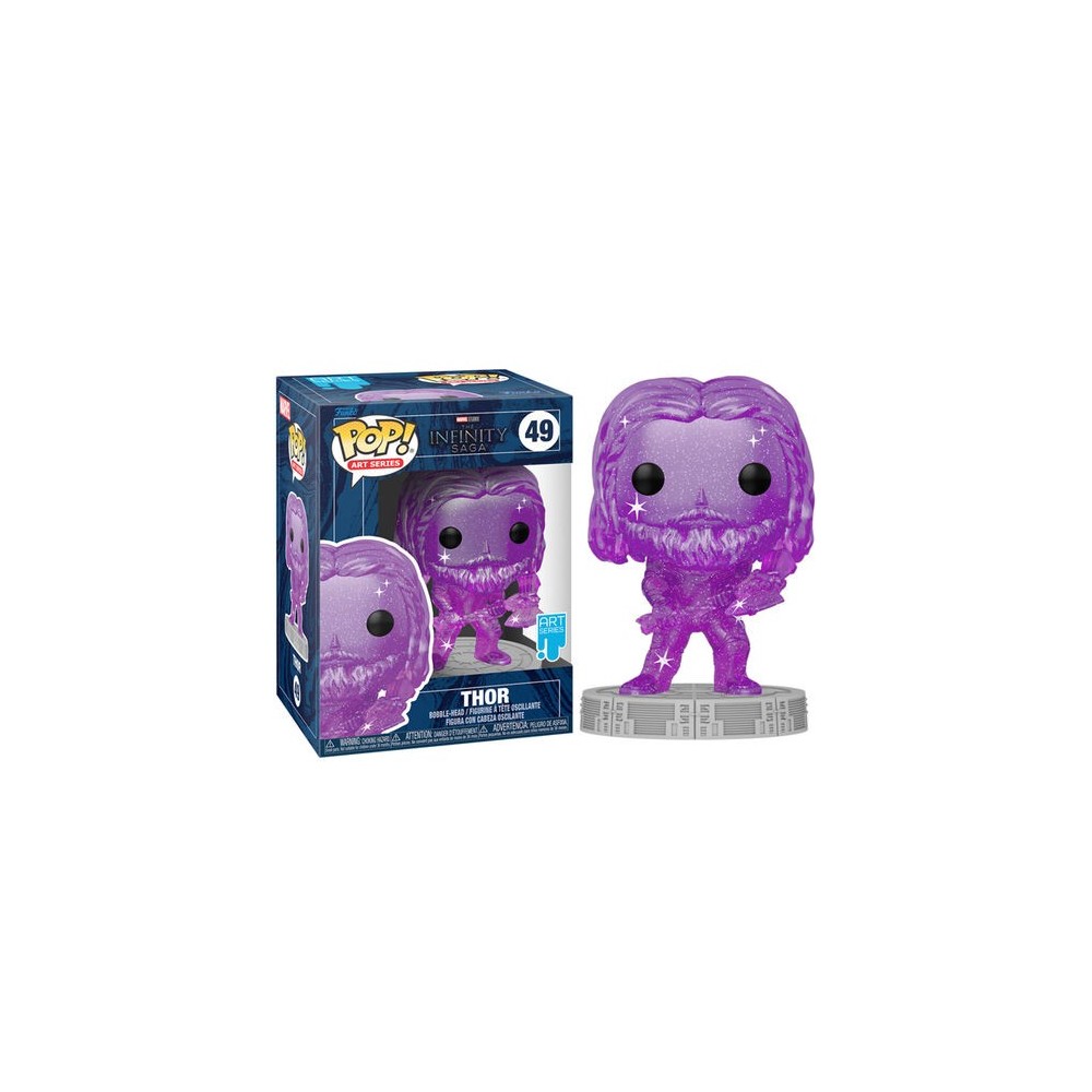 FUNKO POP! MARVEL INFINITY SAGA THOR ART SERIES BOBBLE HEAD FIGURE FUNKO