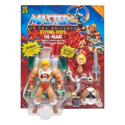 MATTEL MASTERS OF THE UNIVERSE ORIGINS DELUXE FLYING FISTS HE-MAN ACTION FIGURE
