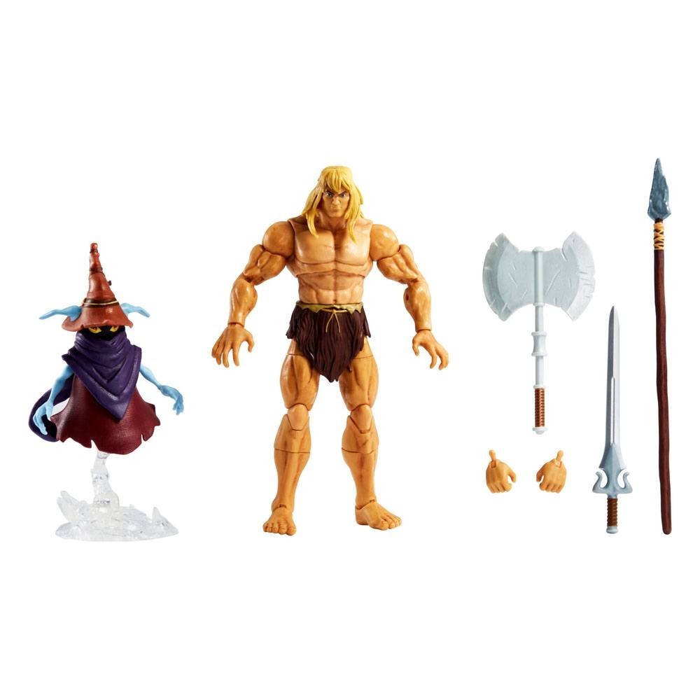 MATTEL MASTERS OF THE UNIVERSE REVELATION SAVAGE HE-MAN AND ORKO ACTION FIGURE
