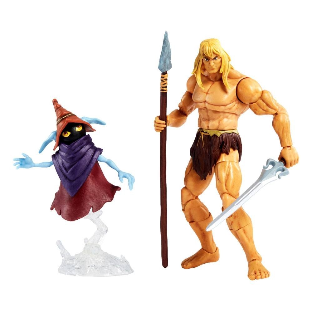 MATTEL MASTERS OF THE UNIVERSE REVELATION SAVAGE HE-MAN AND ORKO ACTION FIGURE