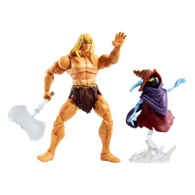MATTEL MASTERS OF THE UNIVERSE REVELATION SAVAGE HE-MAN AND ORKO ACTION FIGURE