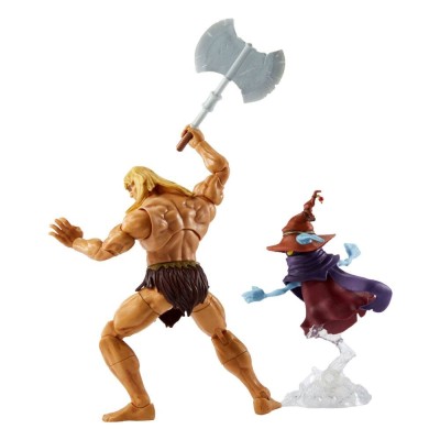 MATTEL MASTERS OF THE UNIVERSE REVELATION SAVAGE HE-MAN AND ORKO ACTION FIGURE