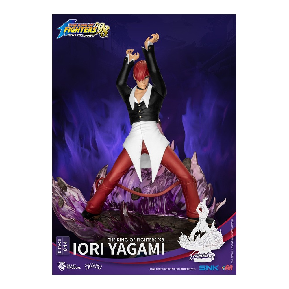 D-STAGE KING OF FIGHTERS '98 IORI YAGAMI STATUA FIGURE DIORAMA BEAST KINGDOM