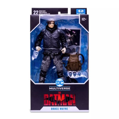 MC FARLANE DC MULTIVERSE "THE BATMAN" - BRUCE WAYNE DRIFTER UNMASKED ACTION FIGURE