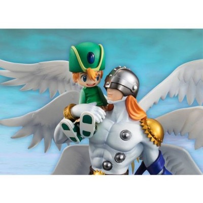 MEGAHOUSE DIGIMON ADVENTURE ANGEMON AND TAKAISHI TAKERU GEM STATUE FIGURE