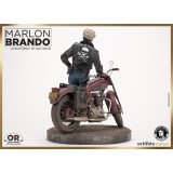 MARLON BRANDO WITH BIKE STATUA 1/6 OLD AND RARE RESINA FIGURE INFINITE STATUE