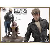 INFINITE STATUE MARLON BRANDO WITH BIKE STATUE 1/6 OLD AND RARE RESIN FIGURE