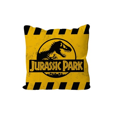 JURASSIC PARK CAUTION LOGO CUSHION PILLOW CUSCINO SD TOYS
