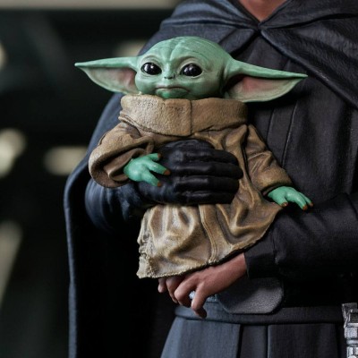 THE MANDALORIAN LUKE SKYWALKER AND GROGU PREMIER COLLECTION STATUA FIGURE GENTLE GIANT