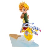 DIGIMON ADVENTURE YAMATO ISHIDA AND GABUMON GEM STATUA FIGURE MEGAHOUSE