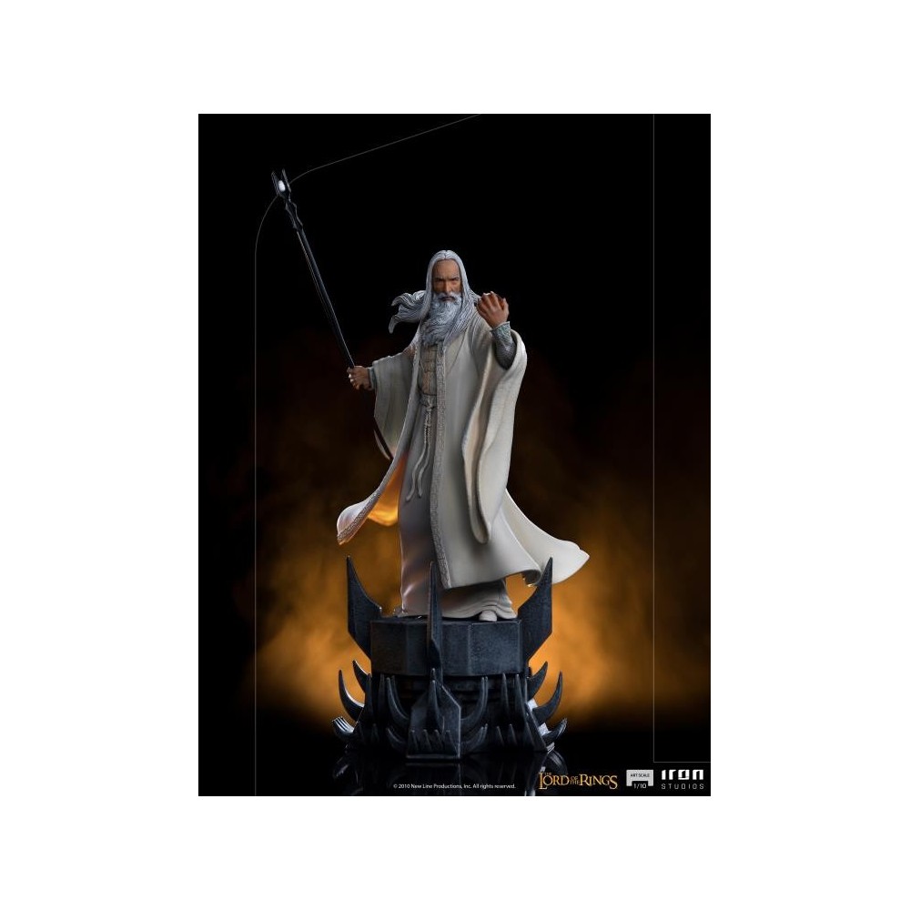 IRON STUDIOS THE LORD OF THE RINGS SARUMAN BDS ART SCALE STATUE FIGURE