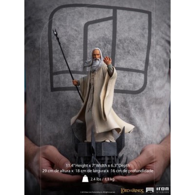 IL SIGNORE DEGLI ANELLI SARUMAN BDS ART SCALE STATUA FIGURE IRON STUDIOS
