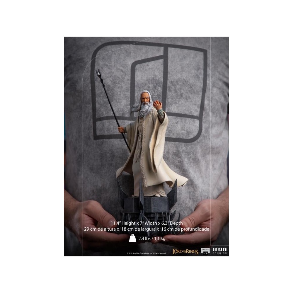 IRON STUDIOS THE LORD OF THE RINGS SARUMAN BDS ART SCALE STATUE FIGURE