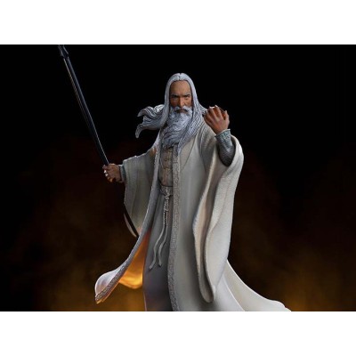 IL SIGNORE DEGLI ANELLI SARUMAN BDS ART SCALE STATUA FIGURE IRON STUDIOS