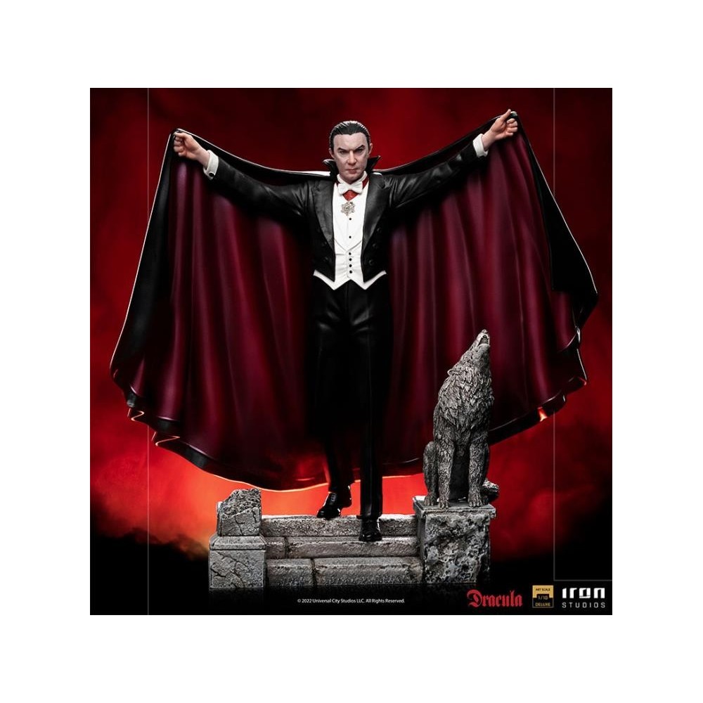 UNIVERSAL MONSTERS DRACULA BDS ART SCALE DELUXE STATUA FIGURE IRON STUDIOS