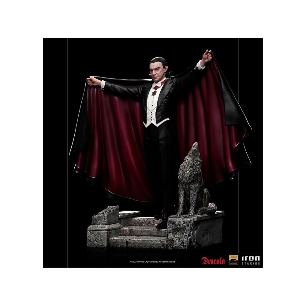UNIVERSAL MONSTERS DRACULA BDS ART SCALE DELUXE STATUA FIGURE IRON STUDIOS