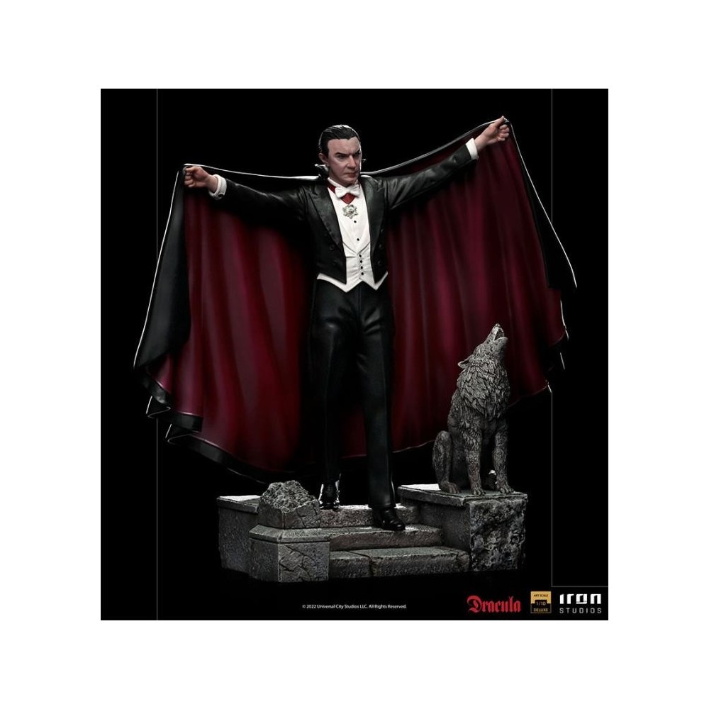 UNIVERSAL MONSTERS DRACULA BDS ART SCALE DELUXE STATUA FIGURE IRON STUDIOS