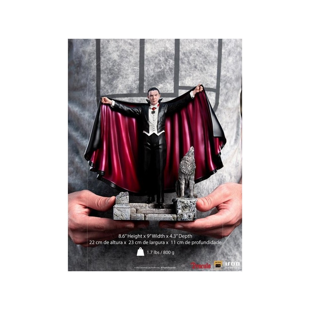 UNIVERSAL MONSTERS DRACULA BDS ART SCALE DELUXE STATUA FIGURE IRON STUDIOS