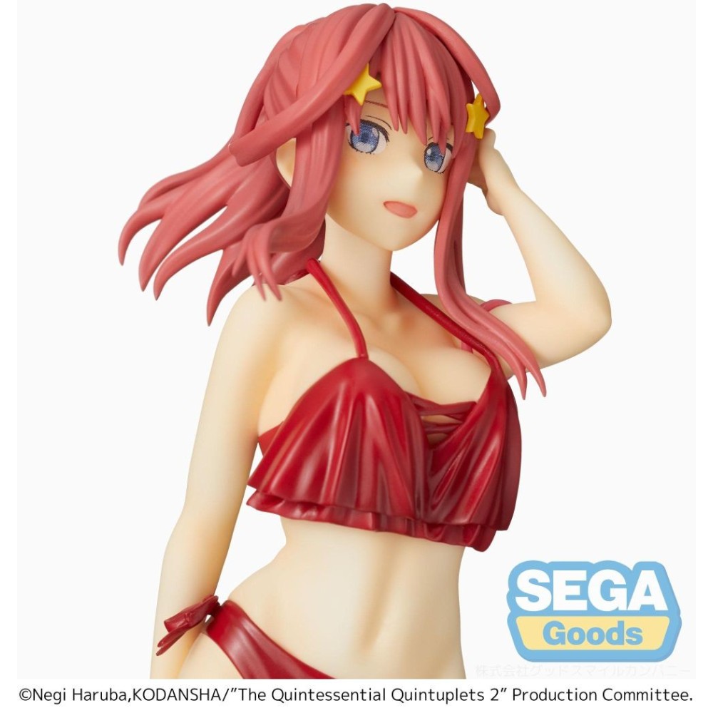 SEGA GOODS THE QUINTESSENTIAL QUINTUPLETS ITSUKI NAKANO SWIMSUIT SPM STATUE FIGURE