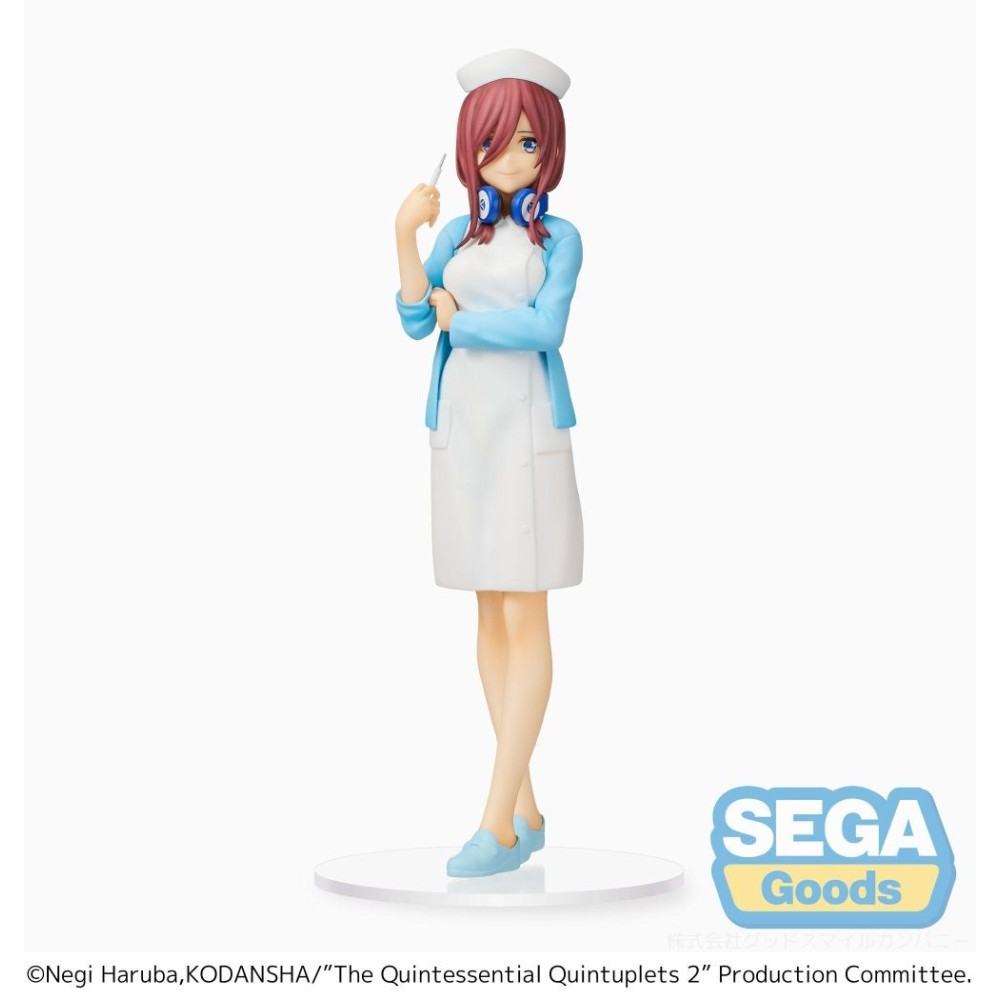 SEGA GOODS THE QUINTESSENTIAL QUINTUPLETS MIKU NAKANO NURSE SPM STATUE FIGURE