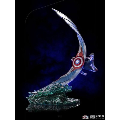CAPTAIN AMERICA SAM WILSON BDS ART SCALE DELUXE 1/10 STATUA FIGURE IRON STUDIOS