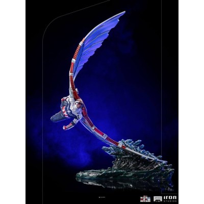 IRON STUDIOS CAPTAIN AMERICA SAM WILSON BDS ART SCALE DELUXE 1/10 STATUE FIGURE