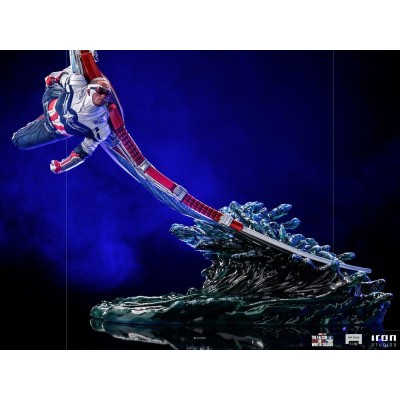 CAPTAIN AMERICA SAM WILSON BDS ART SCALE DELUXE 1/10 STATUA FIGURE IRON STUDIOS