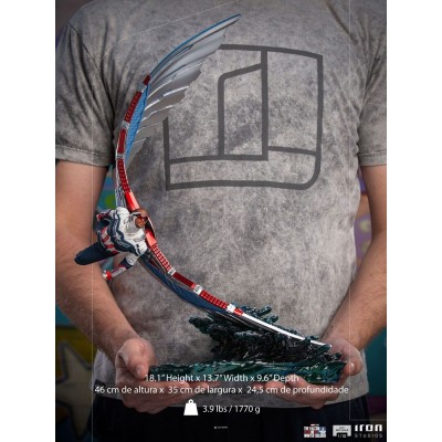 CAPTAIN AMERICA SAM WILSON BDS ART SCALE DELUXE 1/10 STATUA FIGURE IRON STUDIOS