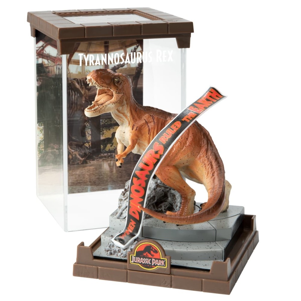 NOBLE COLLECTIONS JURASSIC PARK TYRANNOSAURUS REX DIORAMA STATUE FIGURE