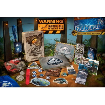 DOCTOR COLLECTOR JURASSIC WORLD INDOMINUS REX KIT SET DA COLLEZIONE
