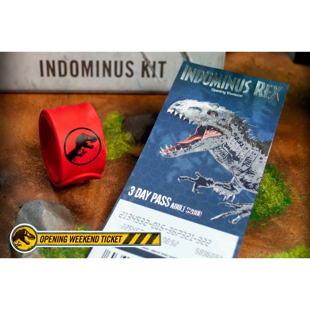 DOCTOR COLLECTOR JURASSIC WORLD INDOMINUS REX KIT SET DA COLLEZIONE