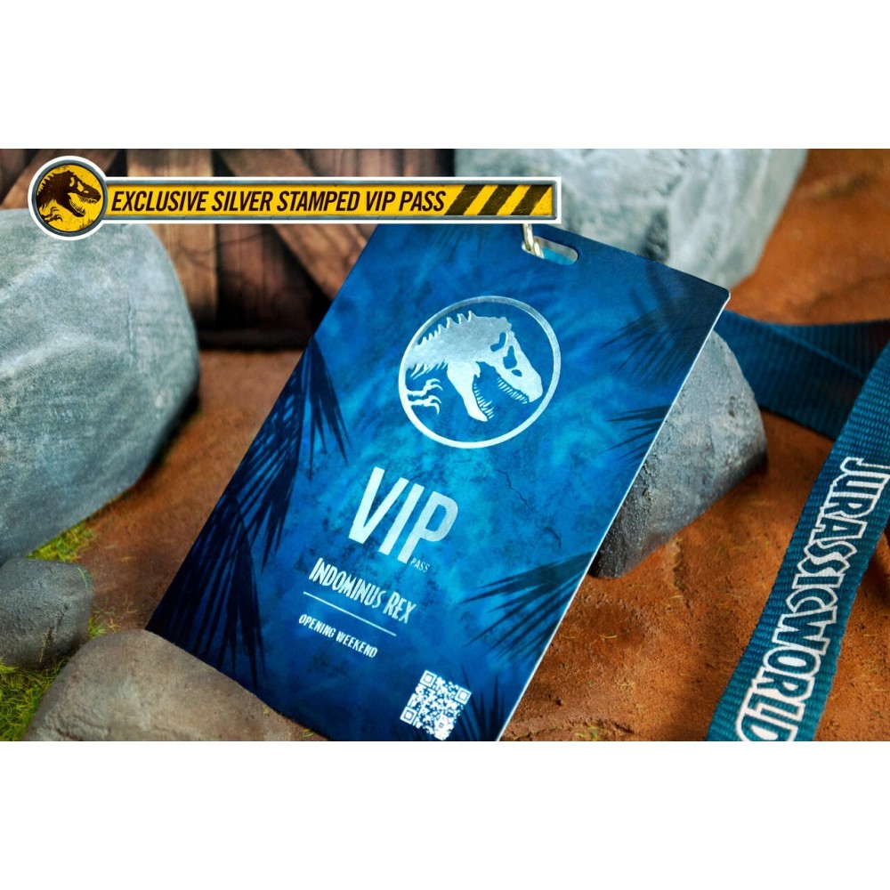 DOCTOR COLLECTOR JURASSIC WORLD INDOMINUS REX KIT SET DA COLLEZIONE