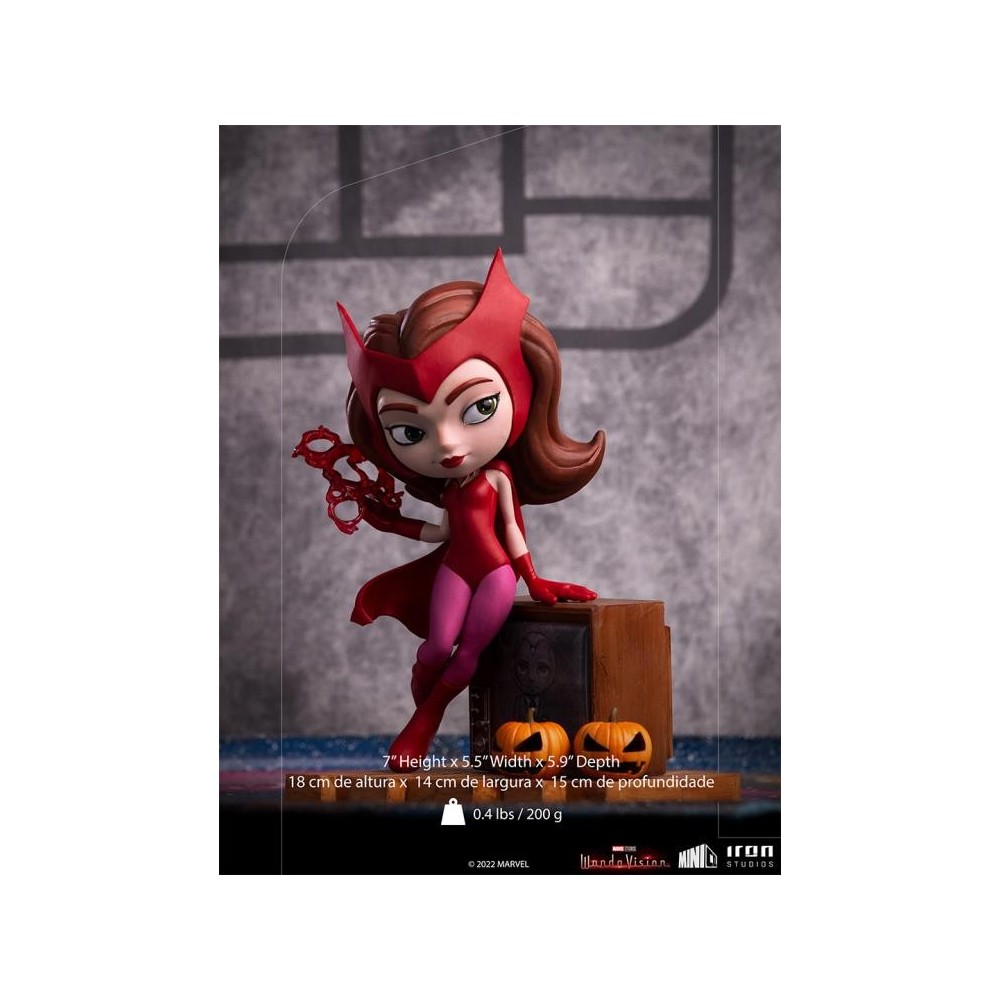 WANDAVISION HALLOWEEN WANDA MINICO FIGURE STATUA IRON STUDIOS