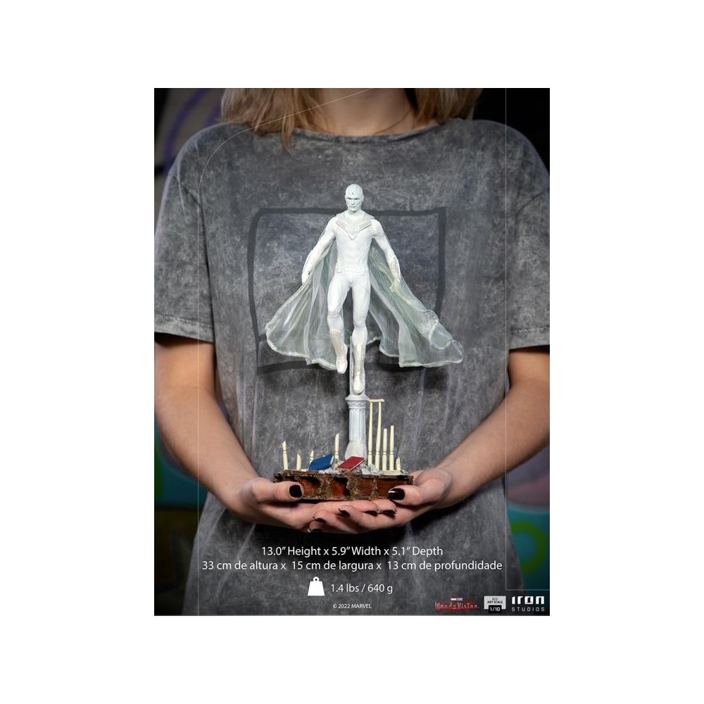 IRON STUDIOS WANDAVISION WHITE VISION BDS ART SCALE 1/10 STATUE FIGURE