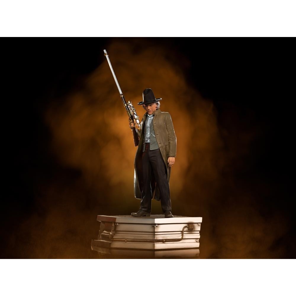 RITORNO AL FUTURO III DOC BROWN BDS ART SCALE 1/10 STATUA FIGURE IRON STUDIOS