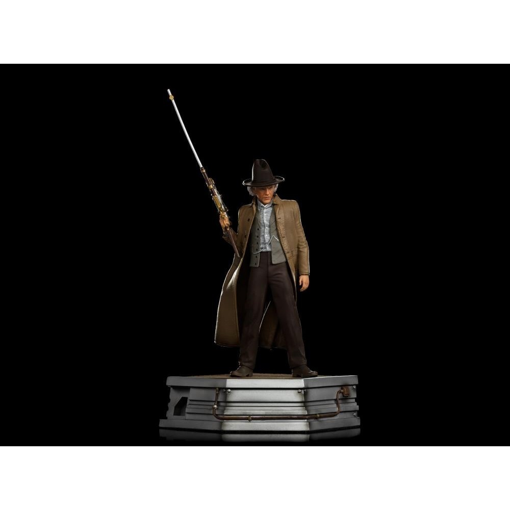 RITORNO AL FUTURO III DOC BROWN BDS ART SCALE 1/10 STATUA FIGURE IRON STUDIOS