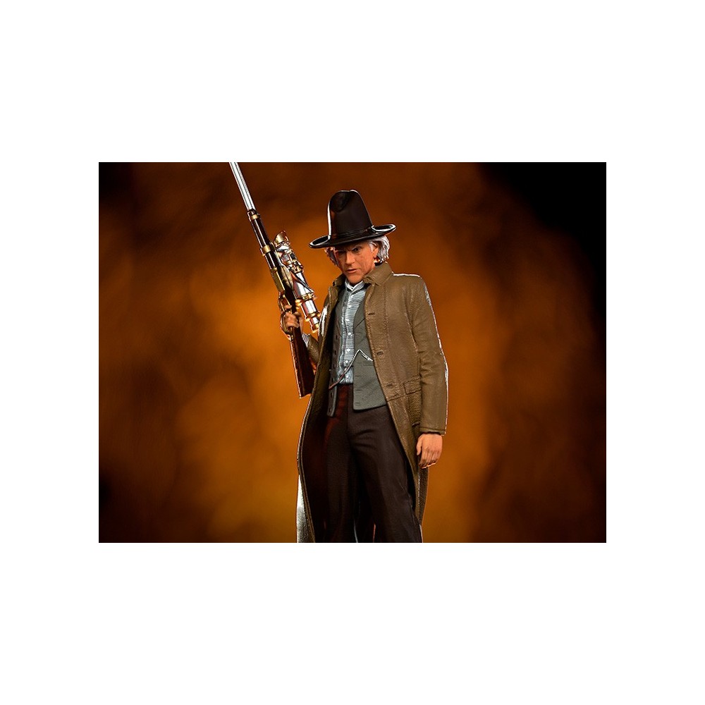 RITORNO AL FUTURO III DOC BROWN BDS ART SCALE 1/10 STATUA FIGURE IRON STUDIOS
