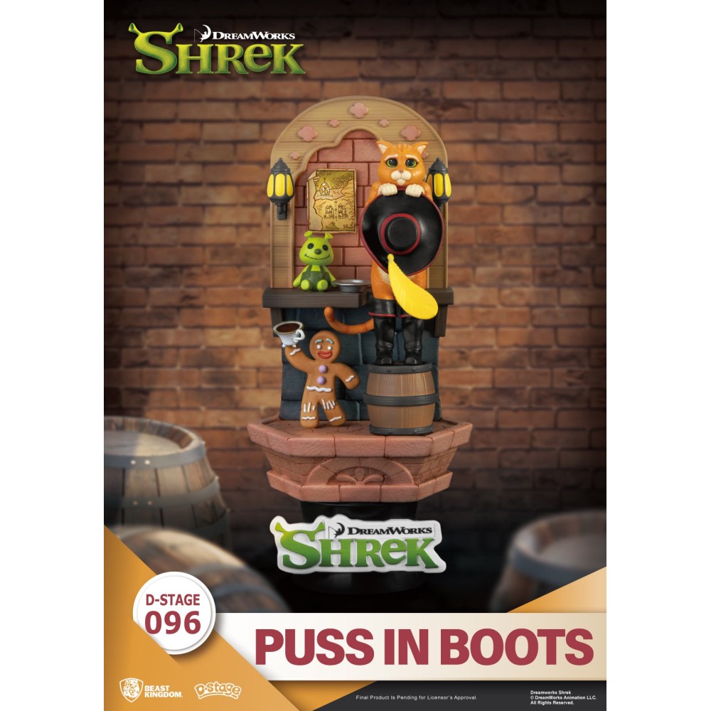 D-STAGE SHREK PUSS IN BOOTS STATUA FIGURE DIORAMA BEAST KINGDOM