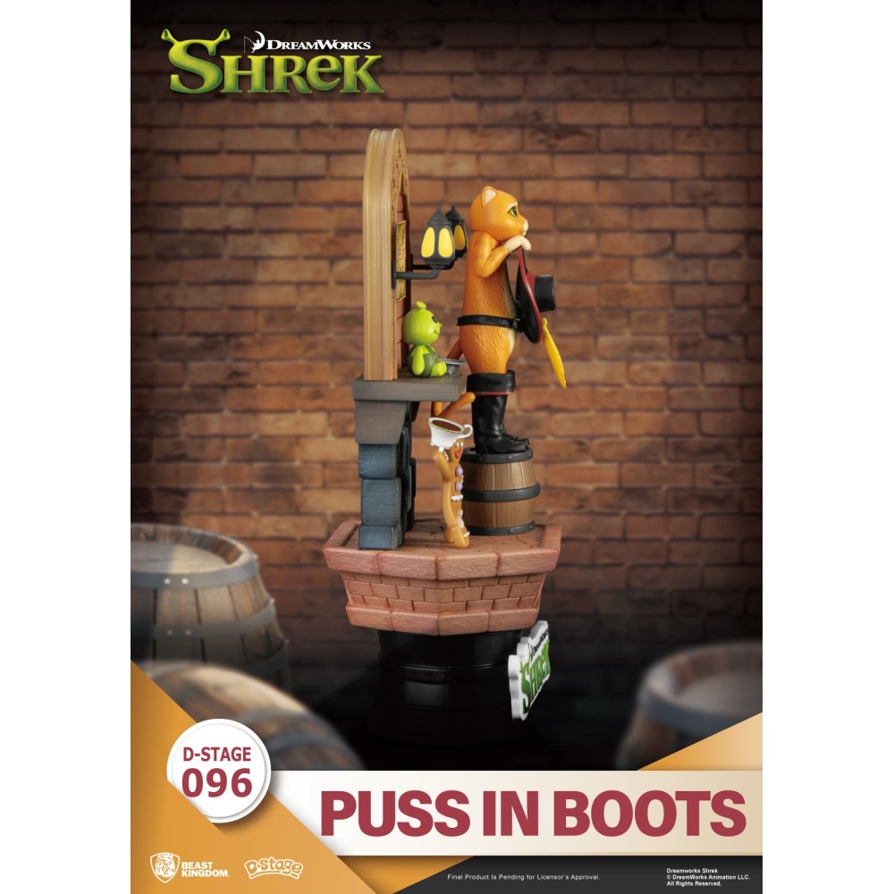 BEAST KINGDOM D-STAGE SHREK PUSS IN BOOTS STATUE FIGURE DIORAMA