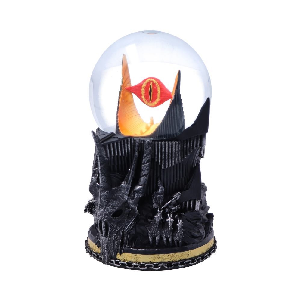 LORD OF THE RINGS SAURON SNOW GLOBE 18 CM FIGURE PALLA DI NEVE NEMESIS NOW