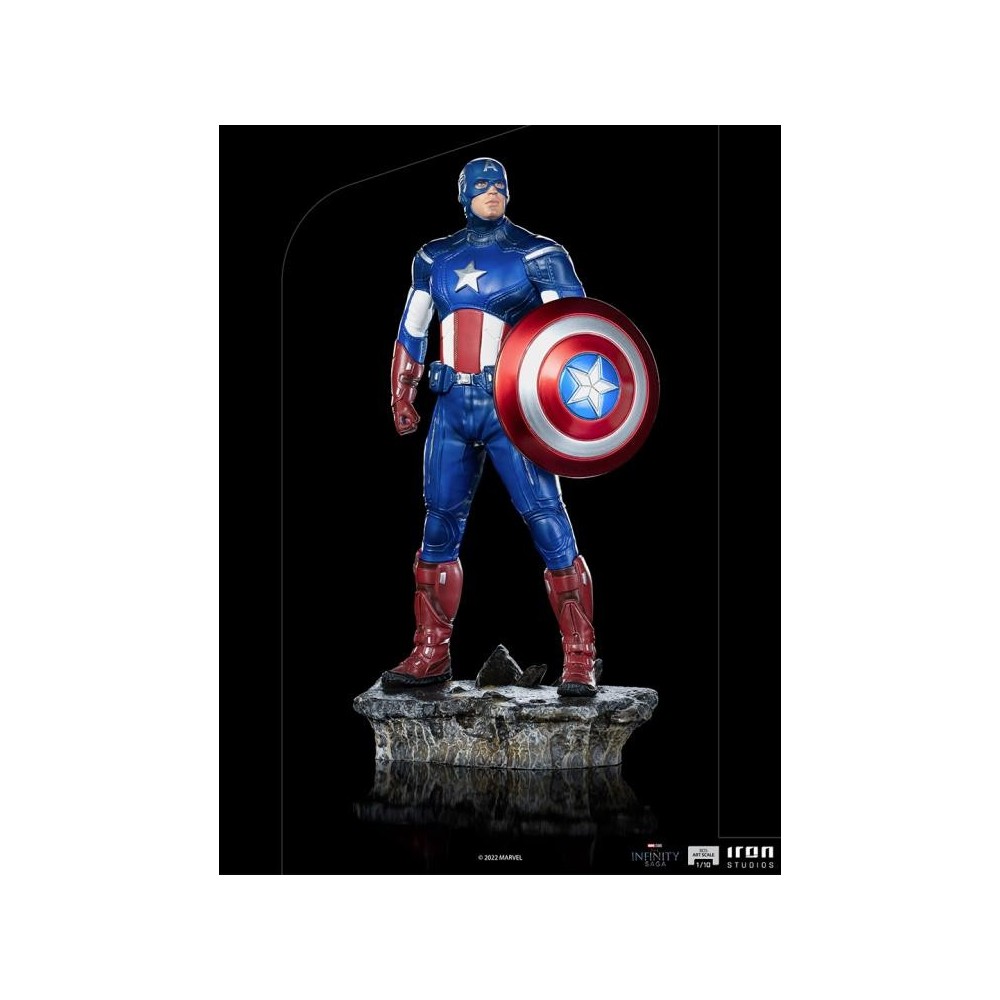 IRON STUDIOS THE INFINITY SAGA CAPTAIN AMERICA BATTLE OF NY BDS ART SCALE 1/10 STATUE FIGURE