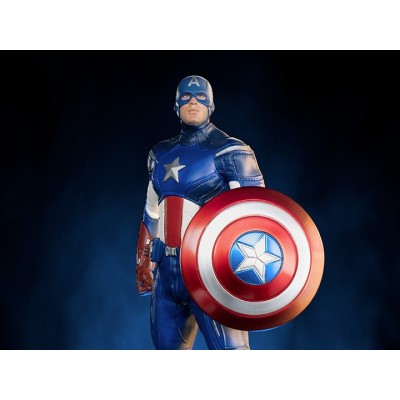 THE INFINITY SAGA CAPTAIN AMERICA BATTLE OF NY BDS ART SCALE 1/10 STATUA FIGURE IRON STUDIOS