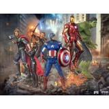 THE INFINITY SAGA CAPTAIN AMERICA BATTLE OF NY BDS ART SCALE 1/10 STATUA FIGURE IRON STUDIOS