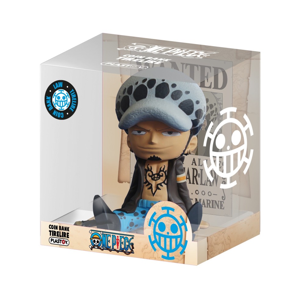 ONE PIECE TRAFALGAR LAW COIN BANK SALVADANAIO PLASTOY