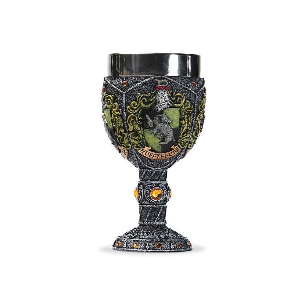 HARRY POTTER TASSOROSSO HUFFLEPUFF LOGO GOBLET RESINA CALICE ENESCO