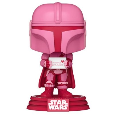 FUNKO POP! VALENTINE STAR WARS THE MANDALORIAN BOBBLE HEAD KNOCKER FIGURE FUNKO