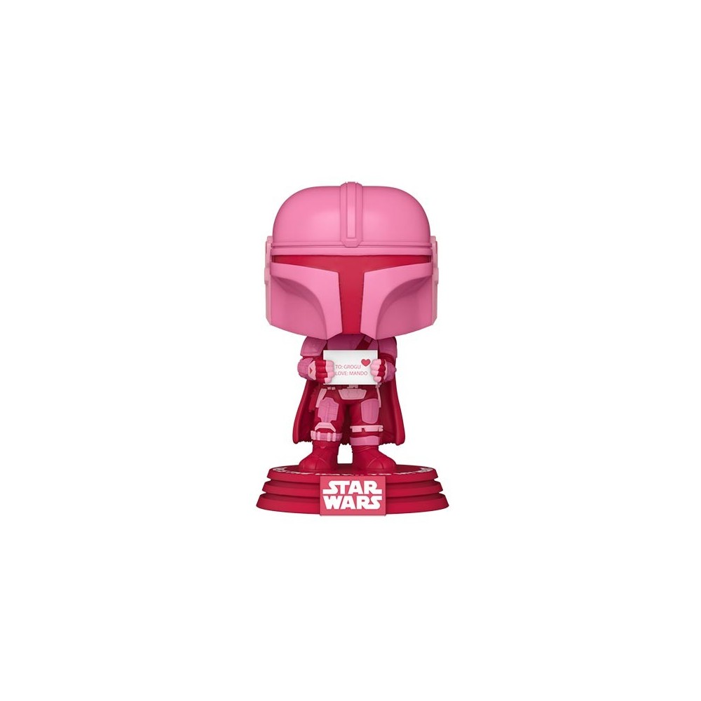 FUNKO POP! VALENTINE STAR WARS THE MANDALORIAN BOBBLE HEAD KNOCKER FIGURE FUNKO