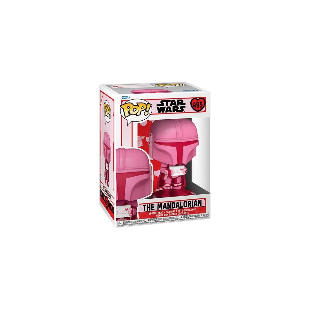 FUNKO POP! VALENTINE STAR WARS THE MANDALORIAN BOBBLE HEAD KNOCKER FIGURE FUNKO