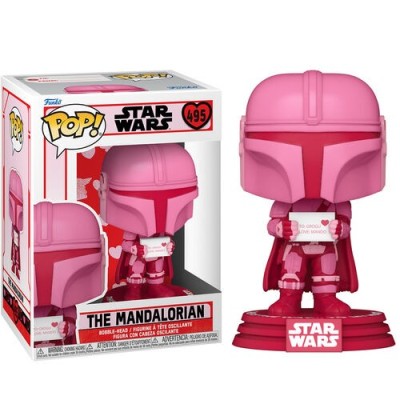 FUNKO POP! VALENTINE STAR WARS THE MANDALORIAN BOBBLE HEAD KNOCKER FIGURE FUNKO