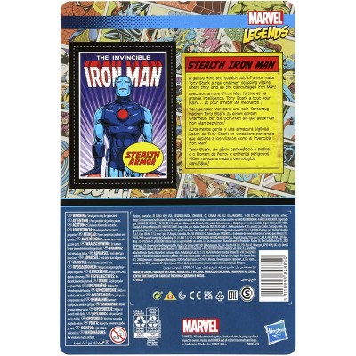 MARVEL LEGENDS RETRO COLLECTION STEALTH SUIT IRON MAN ACTION FIGURE HASBRO